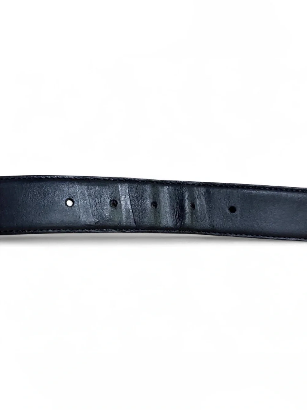 Dolce & Gabbana Black Leather Belt with Silver Buckle Size 48/90 Made in Italy